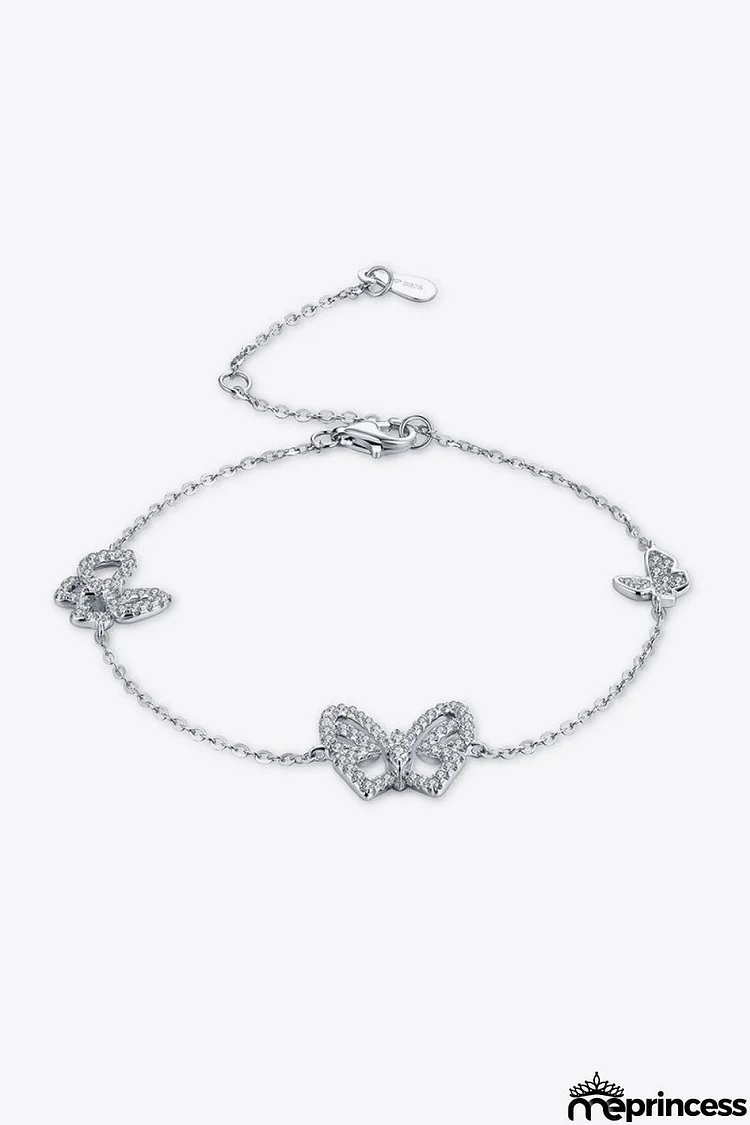 Moissanite Butterfly Shape Bracelet