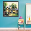 House - 3 strands 11CT Stamped Cross Stitch 40*40cm
