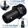 Pool Hose Adapter Hose Male Insert Adapter Leakproof Sand Filters Replacement Parts Non-Slip 1.5 Inch Pool Pump Hoses Adapters Compatible for Hay-Ward SPX1091Z2 Supplies