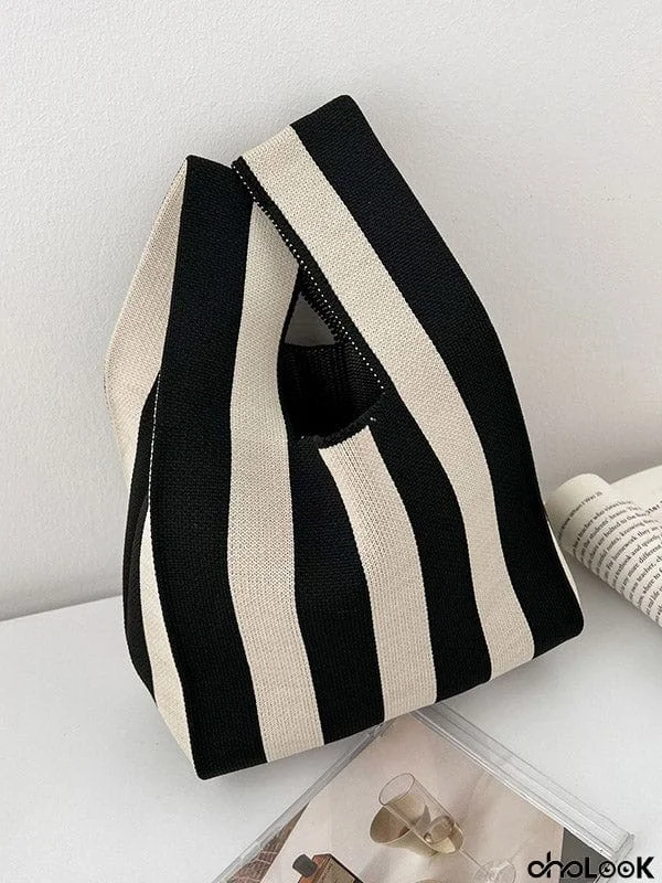 Original Creation Contrast Color Striped Bags Accessories