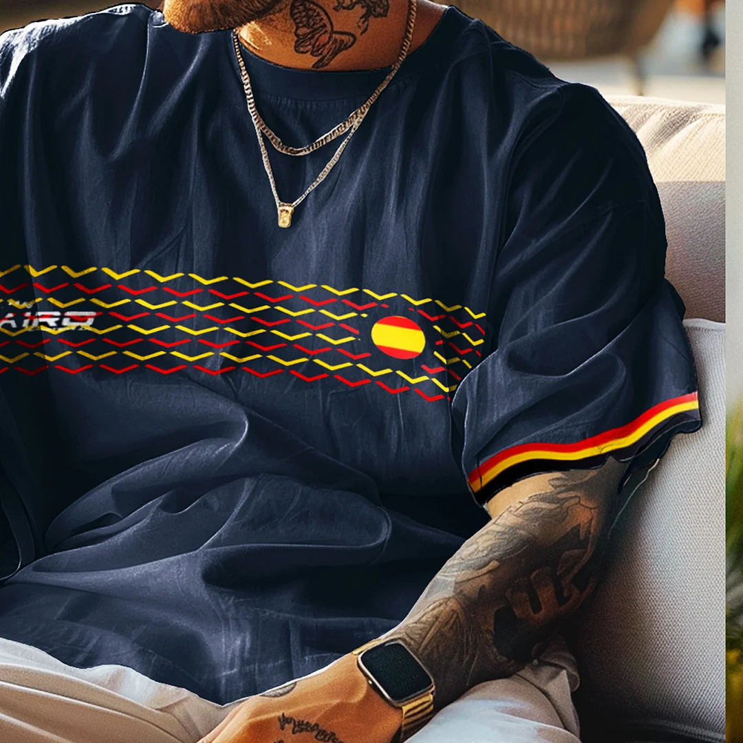 Unisex Vintage Spain Football Oversized Y2k T-shirt