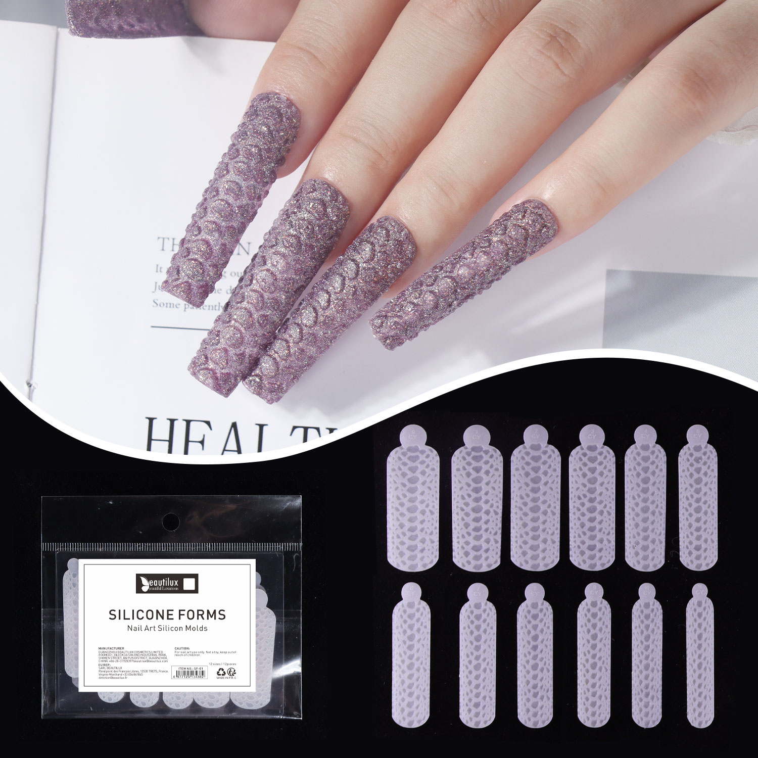 NAIL ART SILICONE FORM | SF01-08
