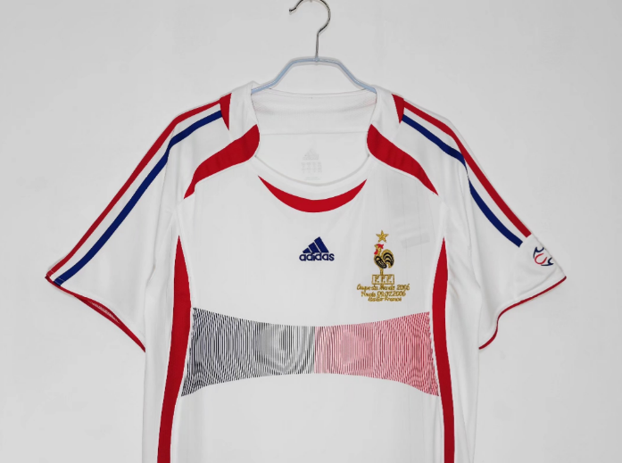 Retro 2006 France Away Football T-Shirt Thai Quality