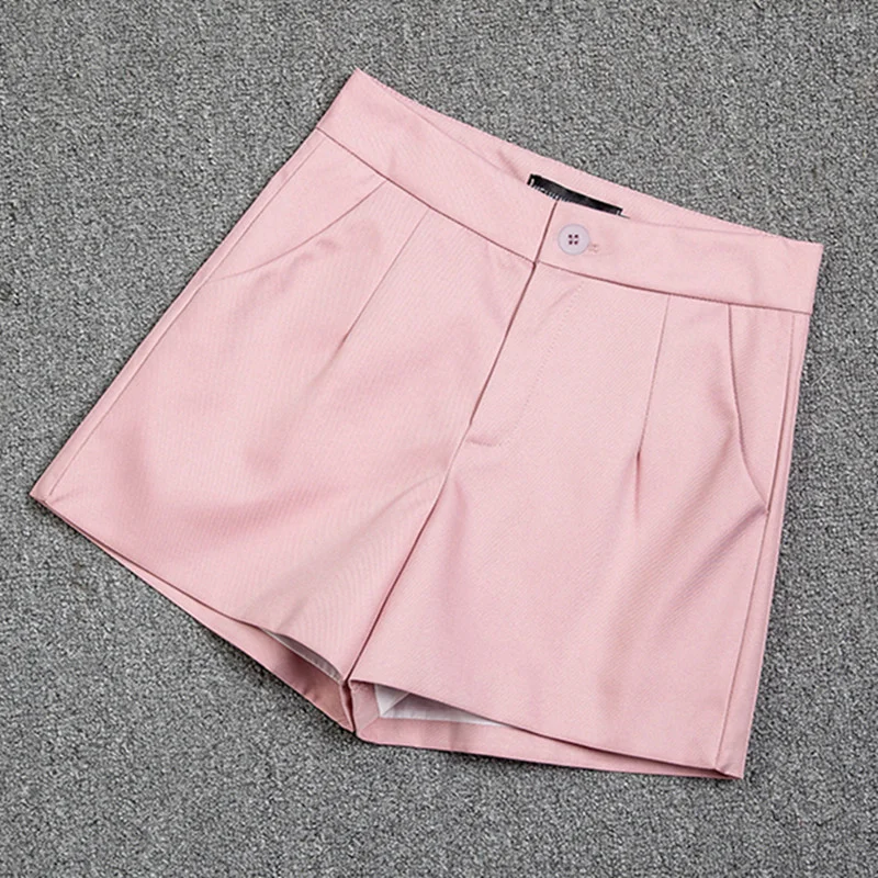 Toloer Toloer And Summer Slim Show Thin Shorts Female Blue New 2024 Korean Version Design Sense Casual A Word Wear Wide-Leg Pants-Outfit Ideas