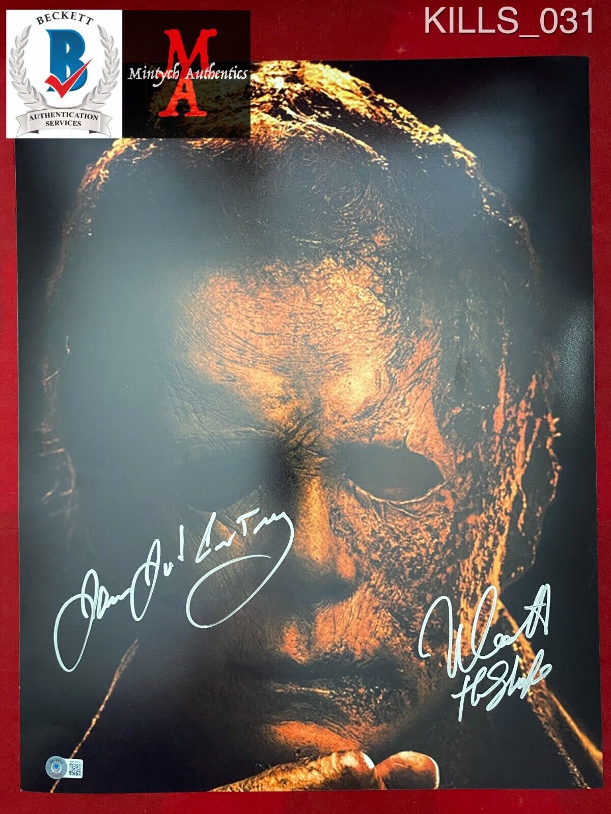 JAMES JUDE COURTNEY & NICK CASTLE SIGNED 16x20 Photo Poster painting! HALLOWEEN KILLS! BECKETT!