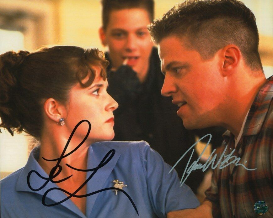 LEA THOMPSON, THOMAS F WILSON Autographed Original 8x10 Photo Poster painting LOA TTM