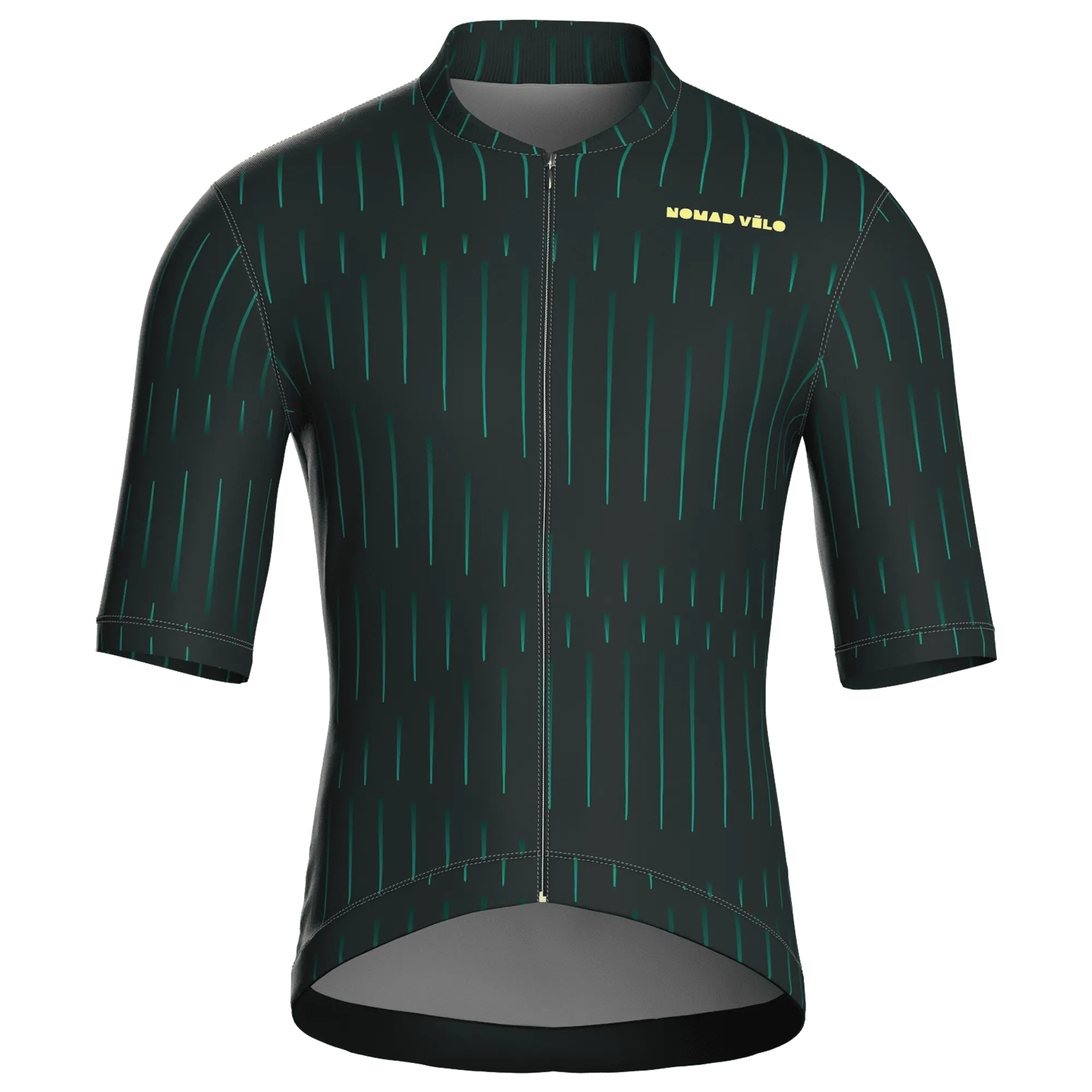 Pinstripe Green Jersey – Cycling Short Sleeve Race Fit