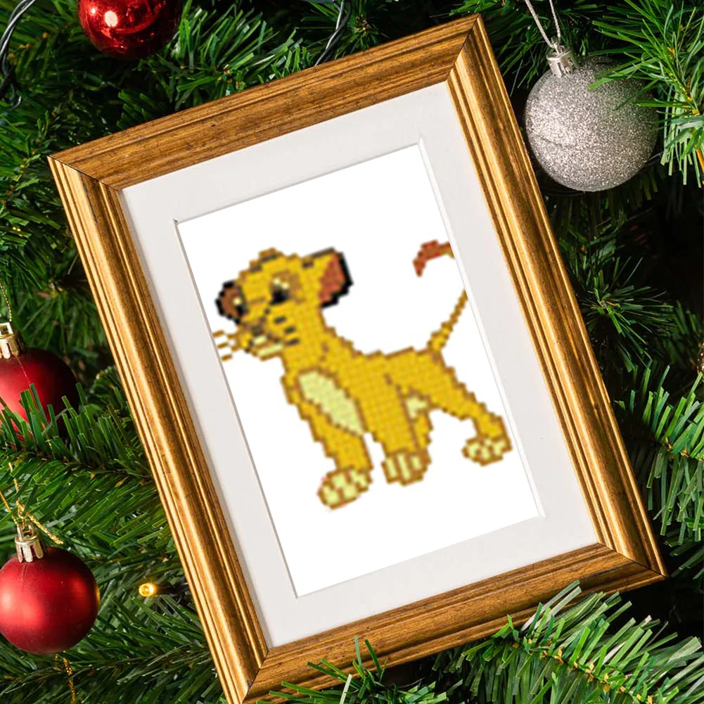 12pcs/a set 5D DIY Mickey Mini Square Diamond Painting for Desktop Decor No Frame(15*18cm)