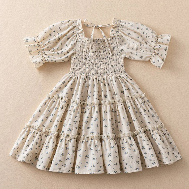 Girls Summer Dresses For Kids Sling Lace Tulle Tutu Birthday Clothes Baby Elegant Dress Wedding Party Children Princess Costume