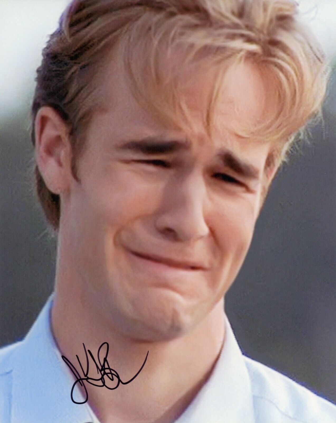 ~~ JAMES VAN DER BEEK Authentic Hand-Signed DAWSONS CREEK CRYING