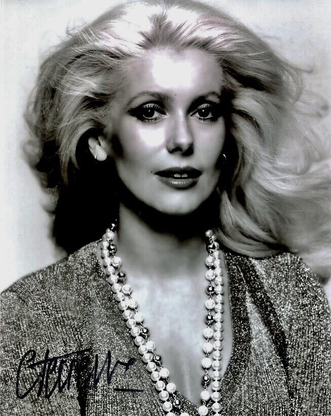 Beautiful CATHERINE DENEUVE Signed Photo Poster painting