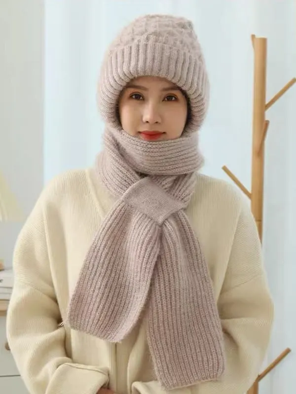 Hot Sale🔥Integrated Ear Protection Windproof Cap Scarf