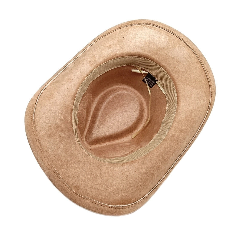 Women’s Classic Style Solid Color Flat Eaves Fedora Hat