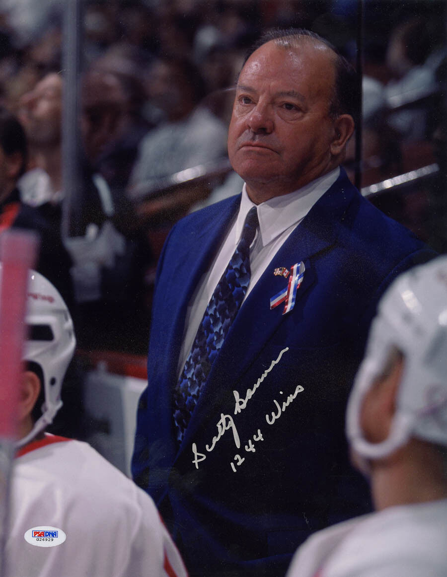 Coach Scotty Bowman SIGNED 11x14 Photo Poster painting + 1244 Wins Red Wings PSA/DNA AUTOGRAPHED