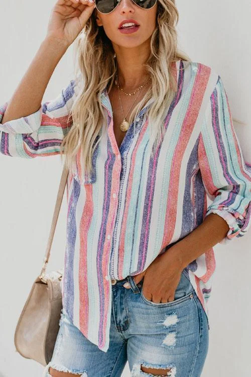 Flax Fashion Striped Shirt