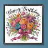 Diamond Painting-DIY Crystal Rhinestone Happy Birthday Flower