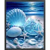 Coast Blue Seashells-11CT Stamped Cross Stitch 40*50cm tapestrymarket