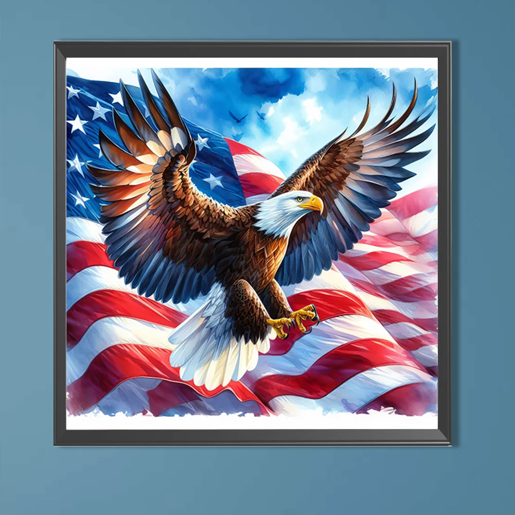 Partial AB Diamond Painting - Full Square Drill - Eagle(Canvas|45*45cm)