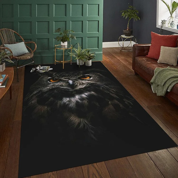 Owl Pattern Carpets Child Bedroom Play Mats Rug Kids Bedroom Decor Carpet Livingroom Rug Crawl Mat Children Christmas Gift Rug