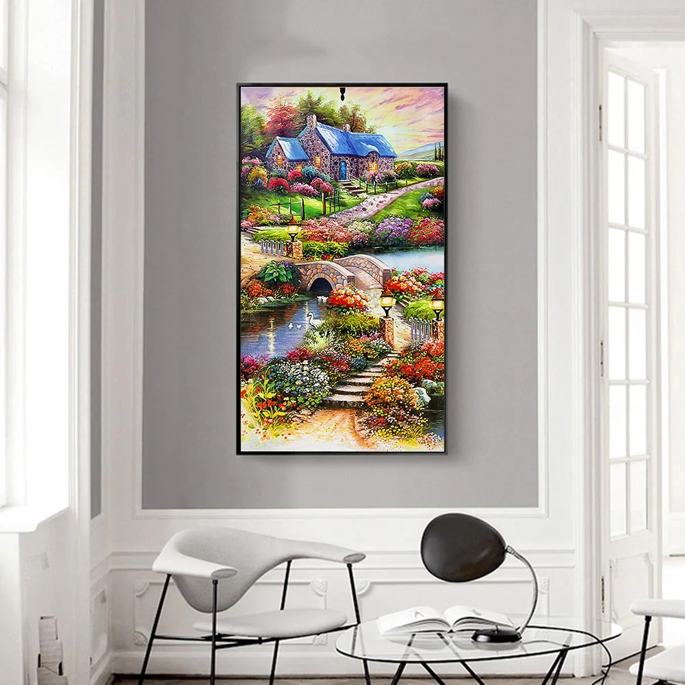 Diamond Painting - Special Shaped Drill - Idyllic Scenery(45*85cm)