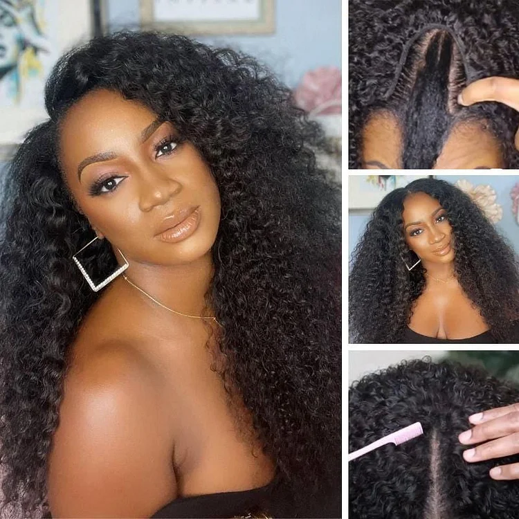 70% Off Super Flash Sale U Part Wig Glueless Meets Real Scalp Jerry Curl