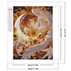 Sonnenblume Engel 5d DIY quadratische Diamant Kunst Malerei Sets für Wohnkultur 45x55cm