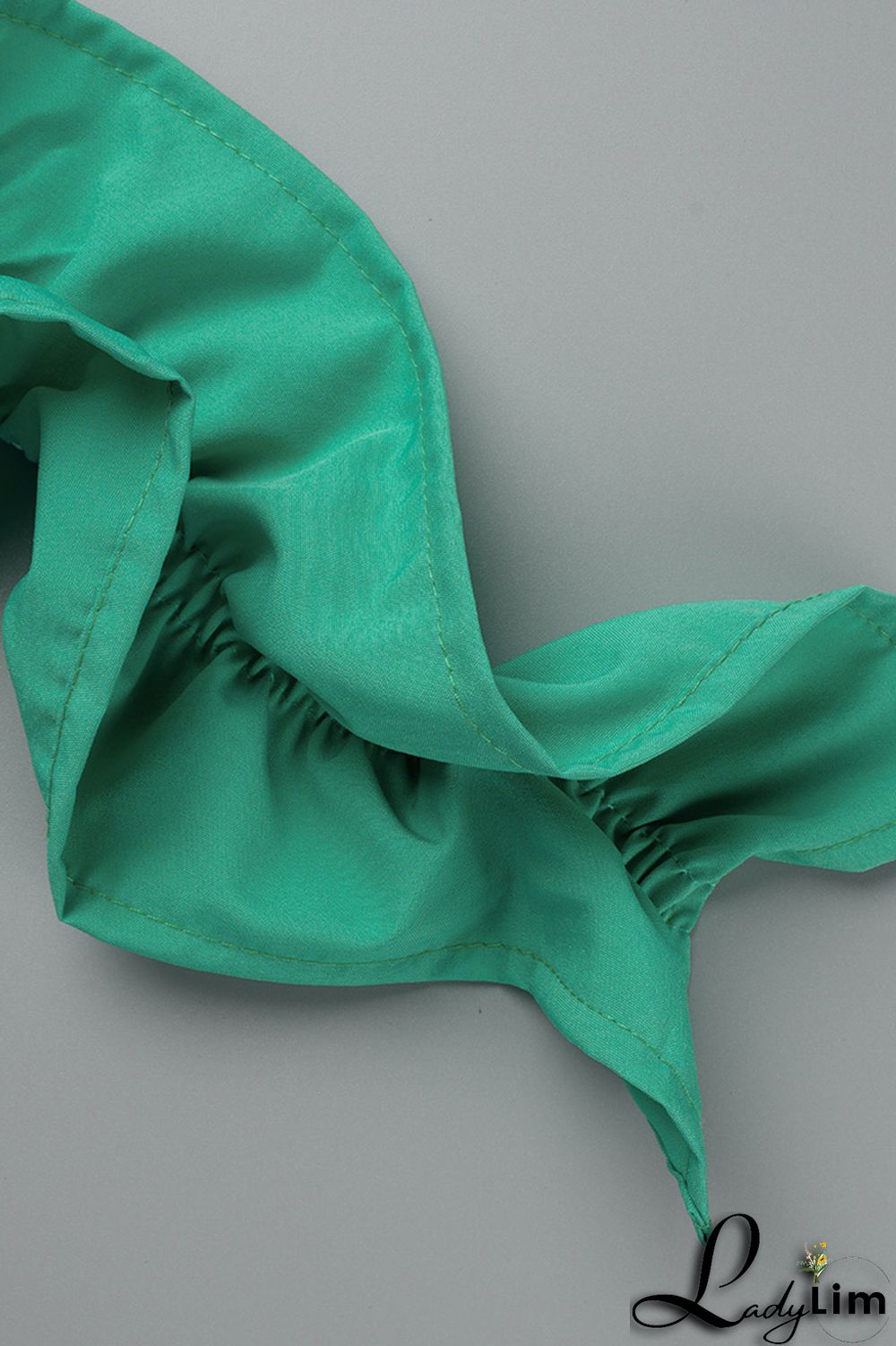 Orange Fashion Sexy Print Backless Slit Off the Shoulder Long Sleeve Two Pieces