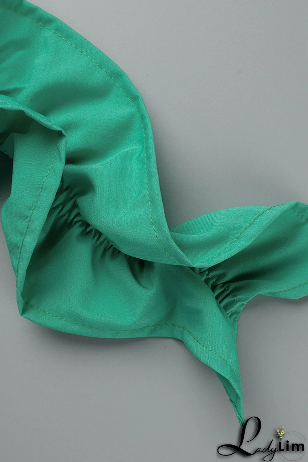 Orange Fashion Sexy Print Backless Slit Off the Shoulder Long Sleeve Two Pieces