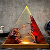 Epoxy Resin Wooden Night Light Handmade Gift Home Decoration