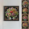 (Multi-Style)Dark Color Vase-Partial Special Shaped Diamond Painting 30*30CM