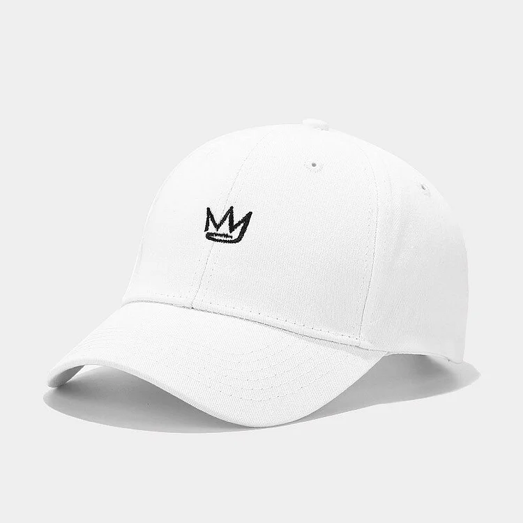Crown Embroidery Cotton Baseball Cap Men and Women Casual Peaked Cap Unisex Outdoor Travel Sport Sun Hats Summer Trucker Hat