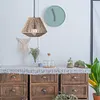Woven Paper Rope Lamp Shade Simulation Rattan Light Shade for Living Room Hotel