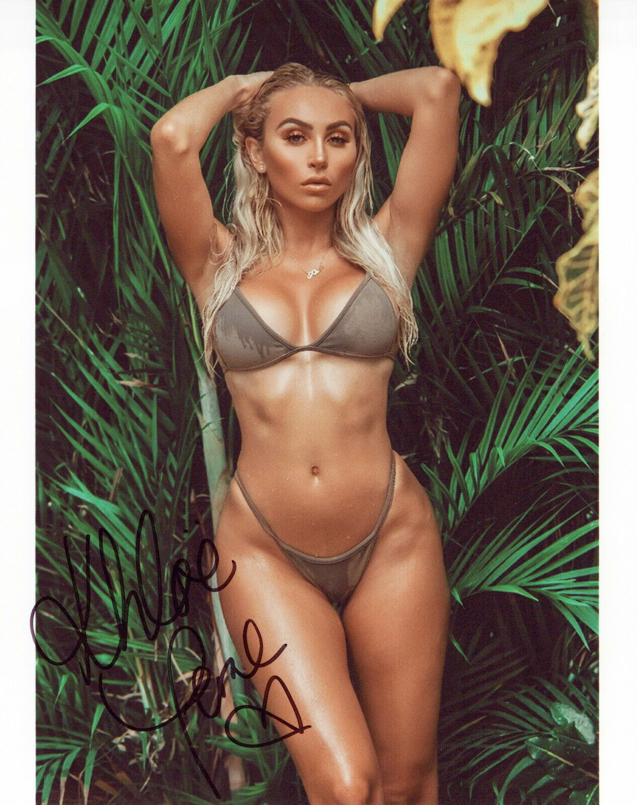 Khloe Terae glamour shot autographed Photo Poster painting signed 8x10 #2 bikini