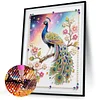 Diamond Painting-DIY Special Shaped Drill Pearl Painting Peacock(30x40cm)