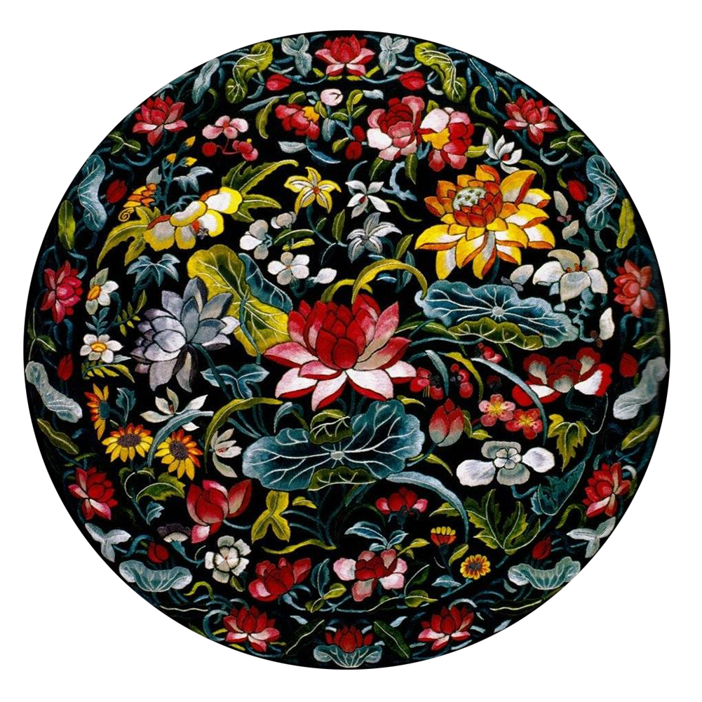 Retro Flower 11CT Stamped Cross Stitch DIY Embroidery Cotton Craft (E)