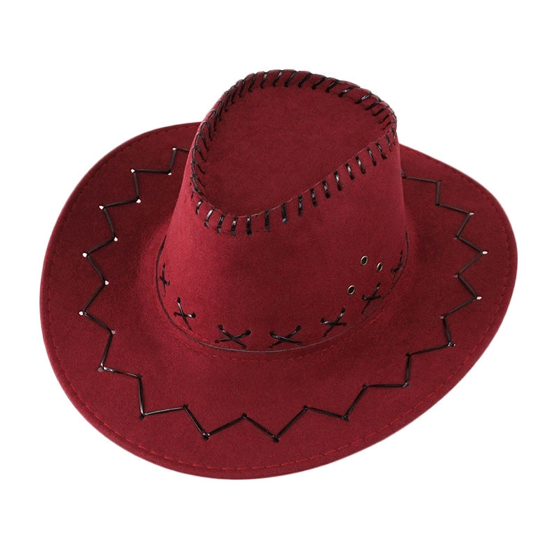 Western Cowboy Hat Knight Hat Men’s And Women’s Sun Hat Big Along Outdoor Performance Cowboy Hat Big Eaves Prairie Travel Hat