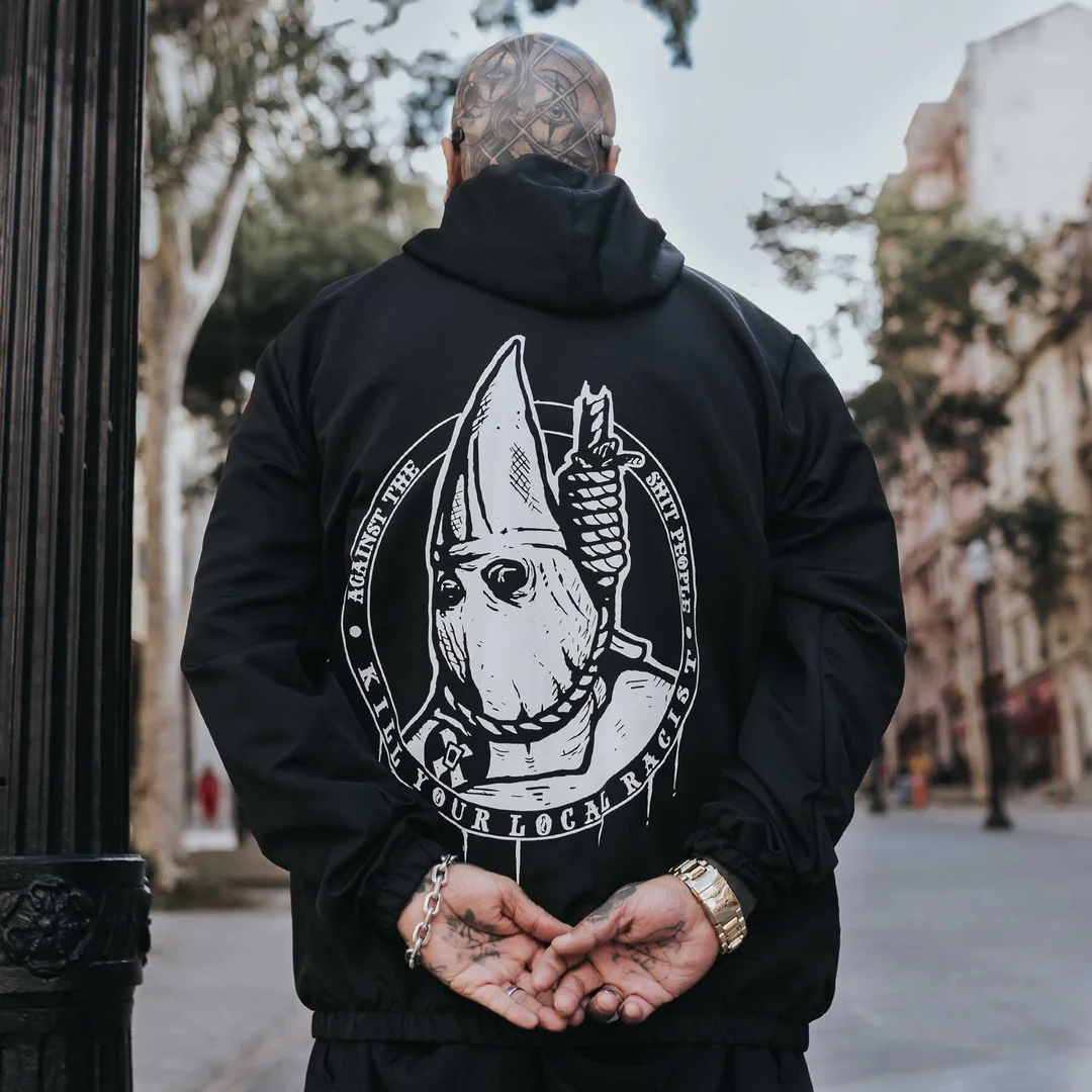 Kill Your Local Racist Printed Men's Hoodie -  