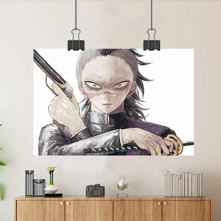 Demon Slayer-Genya Shinazugawa/Custom Poster/Canvas/Scroll Painting/Magnetic Painting