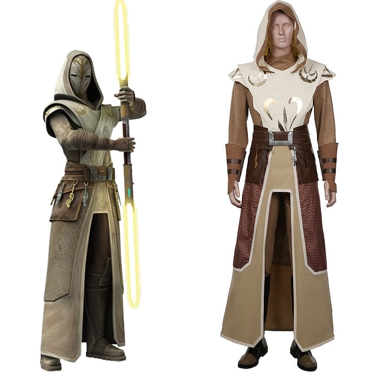 Star Wars: The Clone Wars Coat Uniform Outfit Jedi Temple Guard Halloween Carnival Suit Cosplay Costume