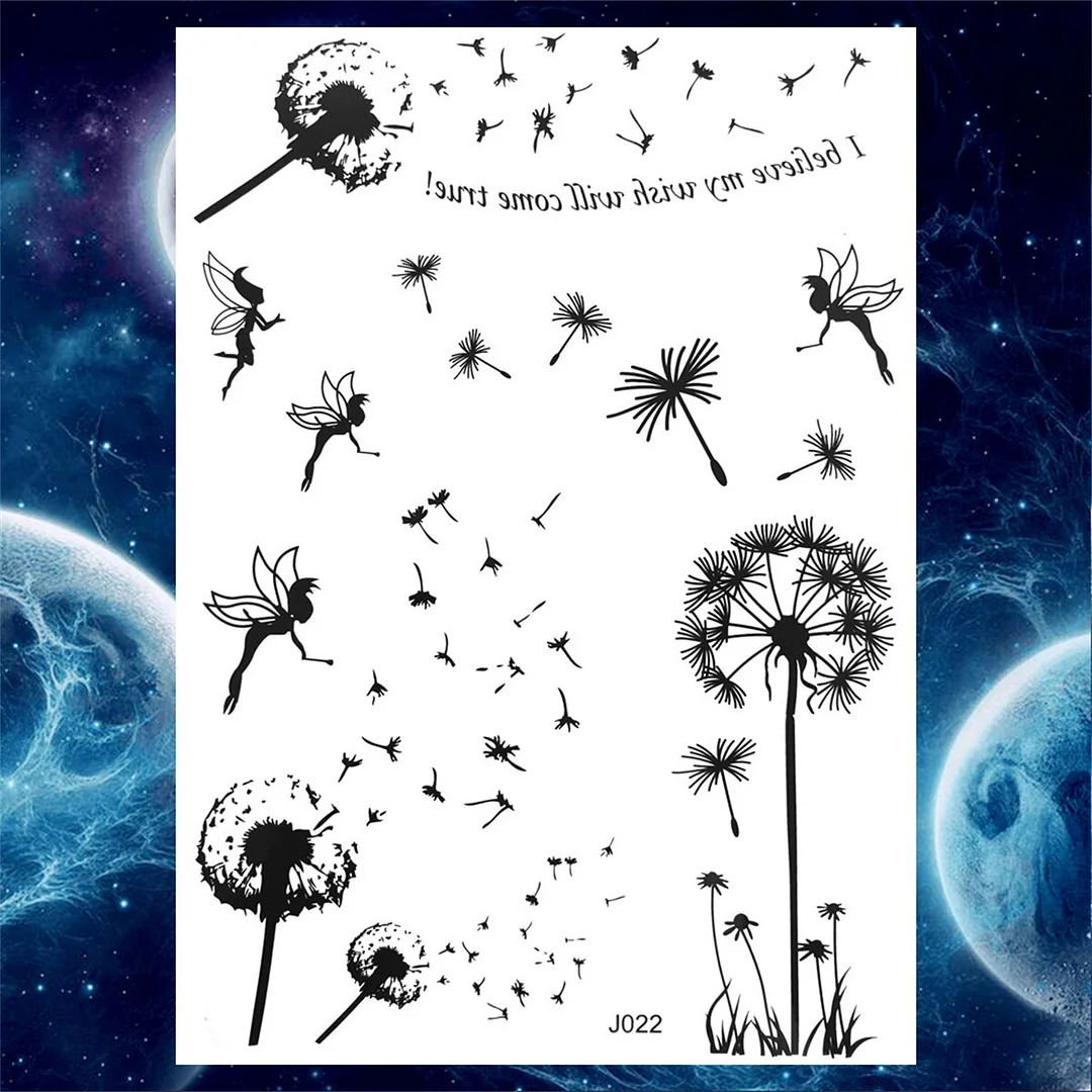 Lace Butterfly Temporary Tattoos For Women Girls Kids Tribal Black Henna Tattoo Sticker Mandala Flower Fake Jewelry Tatoos Adult