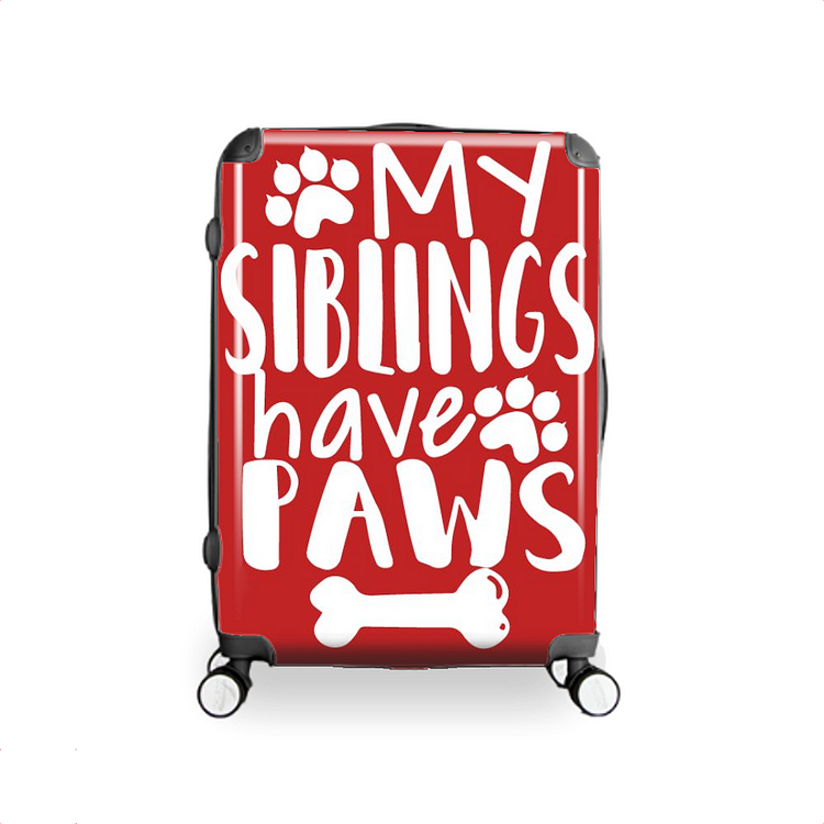 My Siblings Have Paws, Dog Hardside Luggage