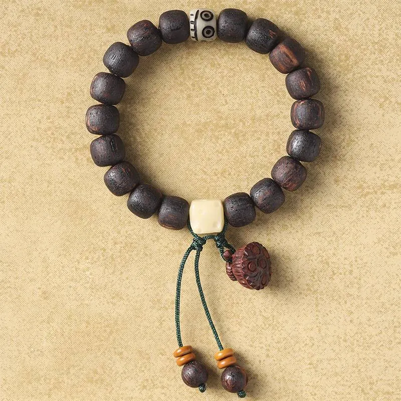 Small Leaf Jiangzhenxiang wooden Tassel Lotus Bracelet