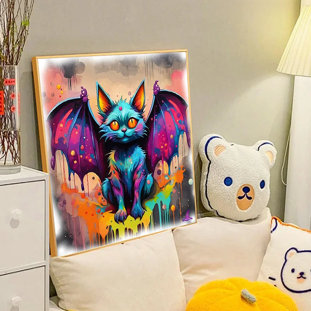 Diamond Painting - Full Round Drill - Bat(Canvas|40*40cm)