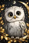 Luxury AB Velvet Diamond Painting Kit - Owl