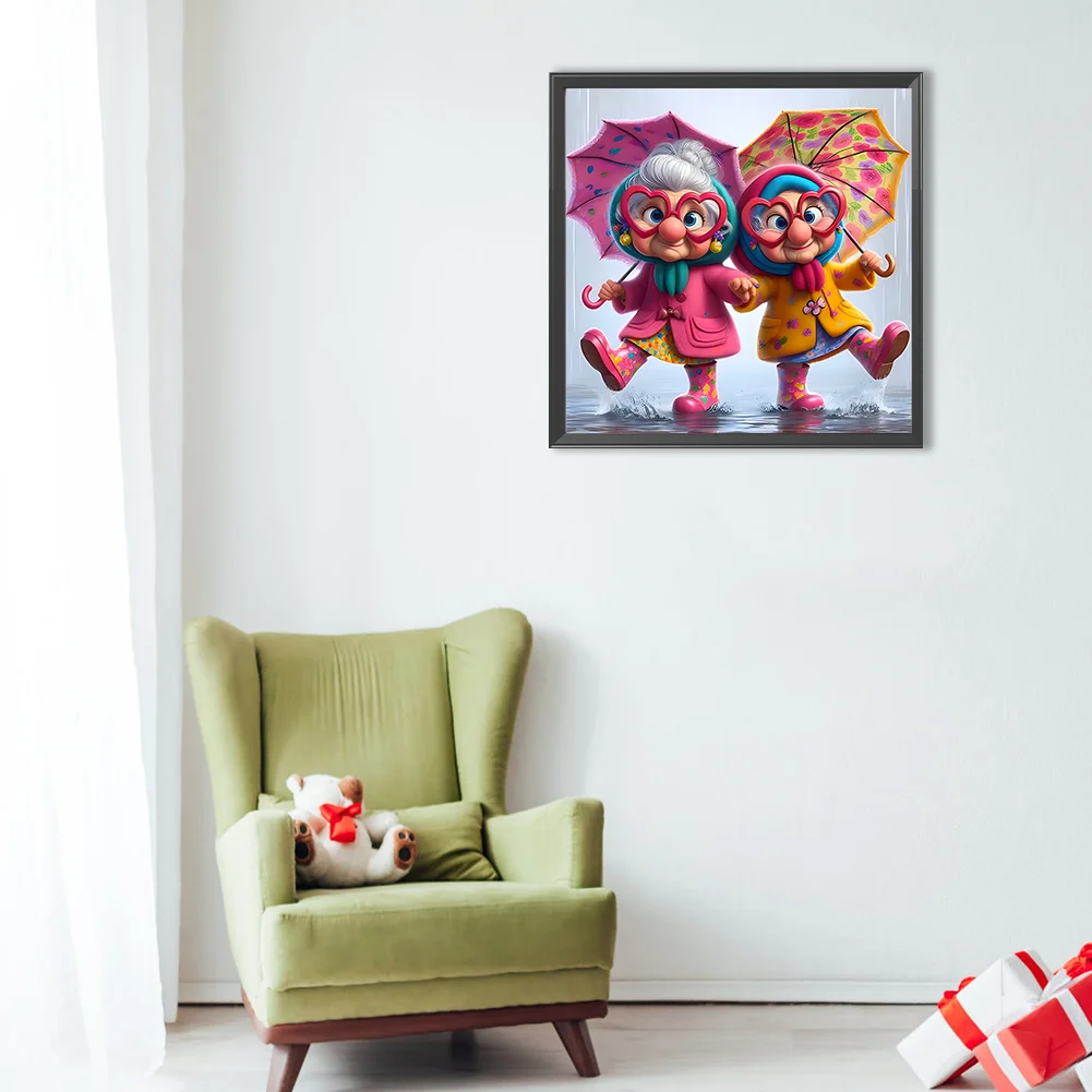 Diamond Painting - Full Round Drill - Grandma(Canvas|40*40cm)