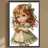 Diamond Painting -DIY Round Drill Little Girl（30x45cm）