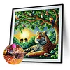 Diamond Painting-DIY Full Round Drill Tiger(40*40CM)
