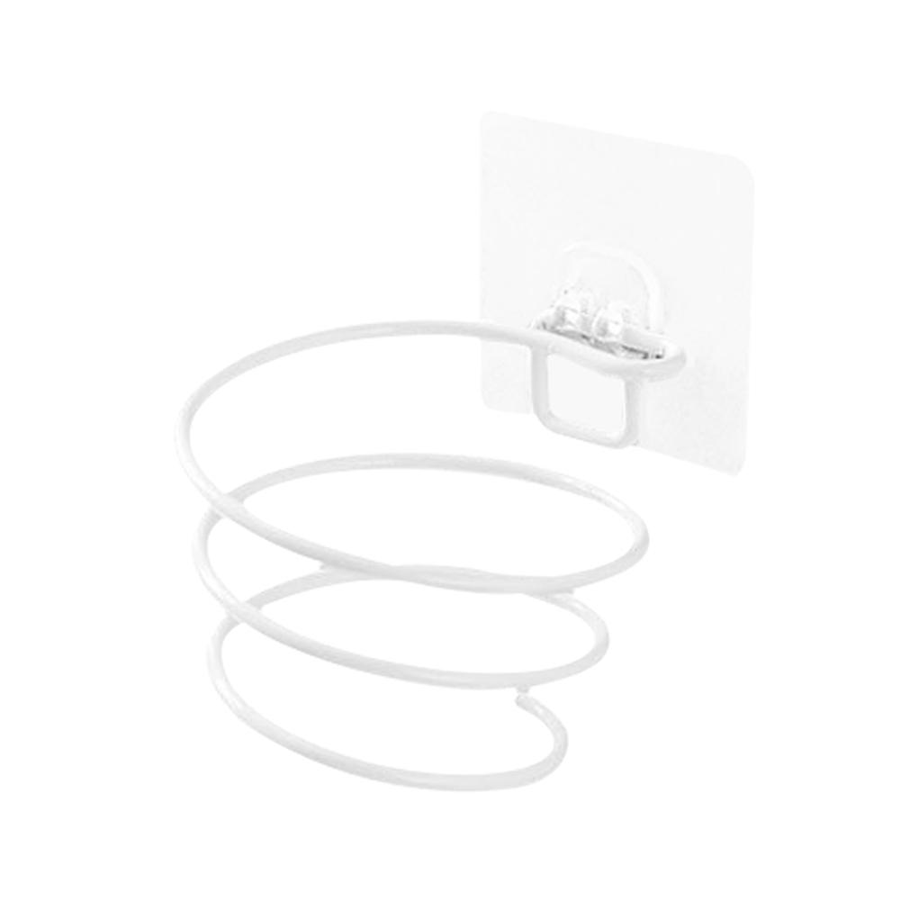 

Iron Wall Mounted Hair Dryer Rack Bathroom Wall Holder Shelf Storage Rack, White, 501 Original