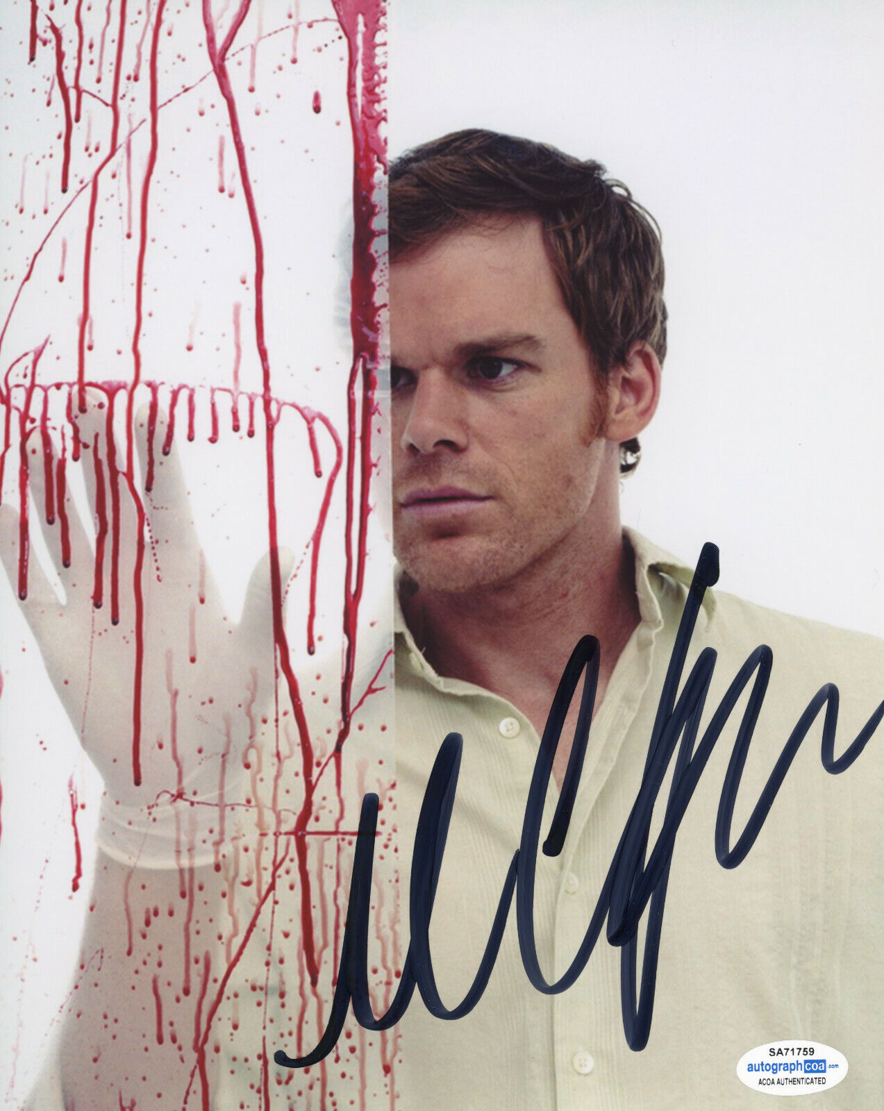 MICHAEL C HALL SIGNED DEXTER