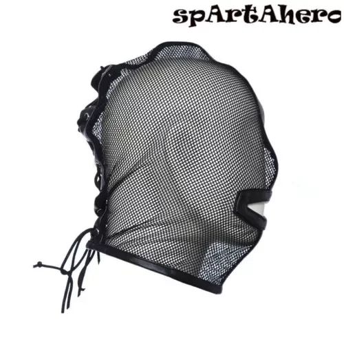 pornhint Pornhint Binding Leather Hollow Masks Performance Headgear Fishnet Open Mouth Hood Libido